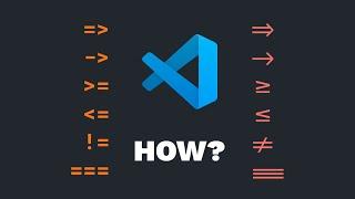 How to do this in VS Code?⏐VS Code Ligatures Tutorial