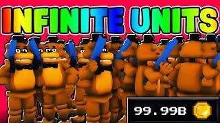 YOU CAN PLACE 999 UNITS!!! *99B COINS* (Five Nights TD Modded)