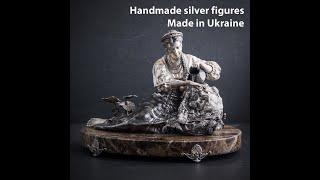 Handmade silver figures