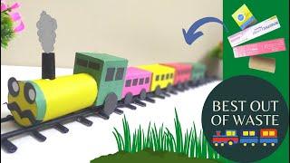 How to make a train with waste boxes।। DIY  Easy Train Making।। Best out of Waste ।। রেলগাড়ি বানানো