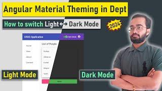 Dark Mode in Angular Material | Angular Material Theming in Depth | 2024 | Angular 17