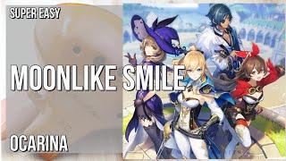How to play Moonlike Smile (Genshin Impact) by Yu Peng Cheng on Ocarina (Tutorial)