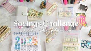 Savings Challenges Cash Stuffing | 4K FREEBIE | 2025 Sinking Funds & Debt | Beginner Friendly