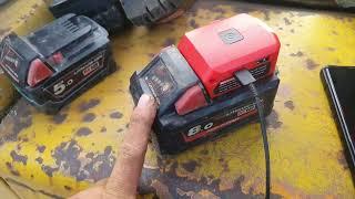 Chargedup shop Milwaukee M18 usb c battery adaptor with torch!!