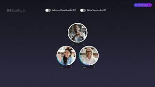 Dolby.io Communications APIs Demo | Featuring Spatial Audio & Noise Suppression