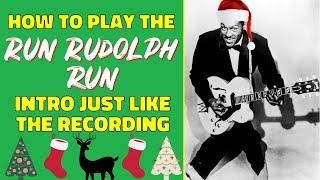 Run Rudolph Run - Chuck Berry | Guitar Lesson | Intro, Chords & Outro
