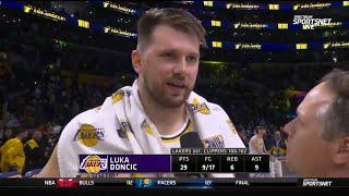 Luka Doncic talks after he drops 29 Pts carry Lakers beat Clippers to move take 2-seed in the West