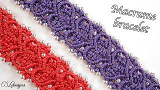 Macrame hearts bracelet tutorial