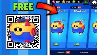 NEW UPDATE!!! FREE QR CODE Gift Mega Box | brawl stars