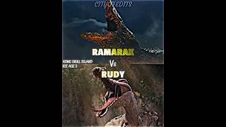 Ramarak vs Rudy #kongskullisland #iceage #iceage3 #kaiju #kaijubattle #vsbattle #vsedit #wis