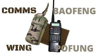 Beez Combat Systems Comms Wing Baofeng Pofung Pouch