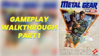 Metal Gear 1987 (MSX2) Walkthrough Part 1 (PS3)