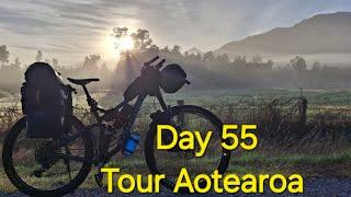 Day 55 in New Zealand on the wonderful Tour Aotearoa bike route. 3000 + km of biking at its best.