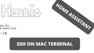 HASSIO - SSH ON MAC TERMINAL