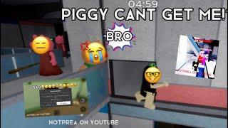 Piggy cant get me!?! | FT: bad wifi + pro edit | Roblox Piggy | NotPrea