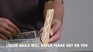 LIQUID NAILS EXTREME HEAVY DUTY - SOAKED LUMBER