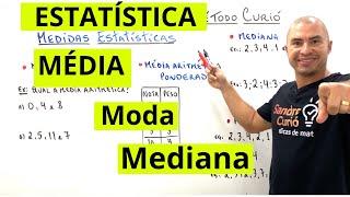 MÉDIA, MODA e MEDIANA | RÁPIDO E FÁCIL