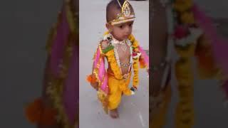 Hey Gopal Krishn Karu Aarti teri#shorts#viralvideos##janmastmispacial#littlekrishana#heygopal