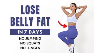 LOSE BELLY FAT in 7 Days 40min Belly Fat Loss Workout - All Standing Workout, Knee Friendly