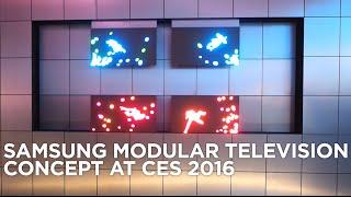 Samsung Modular Television Concept at CES 2016