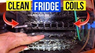 How To Clean Refrigerator Condenser Coils Fast & Easy! -Jonny DIY