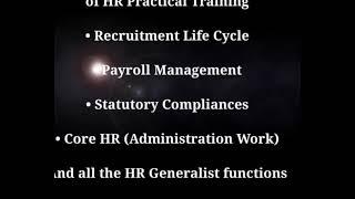 HR Practical Training with 100% Job Placement and HR certification. #hrcareerinstitute #HRjobs