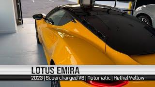 Lotus Emira in Hethel Yellow