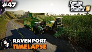 FS19 Timelapse Ravenport #47 Silage Harvest