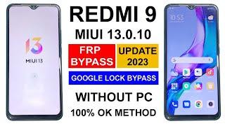 Redmi 9 Frp Bypass Miui 13 [without Pc] Redmi 9 Miui 13 Frp Unlock | Redmi 9 Google Account Remove |