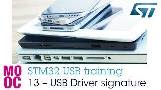 STM32 USB training - 13 USB driver signature