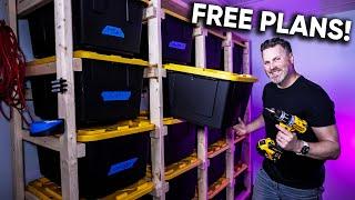 Viral DIY Hanging Tote Bin Storage Racks + 3D Printed Tools!