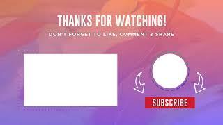 "YouTube End Screen Design - [CREATIVE LIFE]"