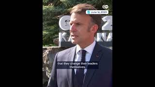 Macron warns that aiming to overthrow Tehran's clerical state would be a "strategic error."⁣⁣
