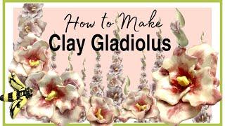 How to Make a Clay Gladiolus Flower Stack for the Garden