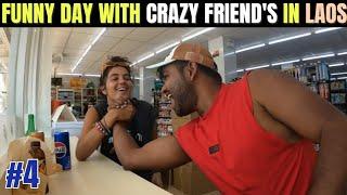 Funny day with crazy friends in Vientiane  Laos #laos #vientiane #travel #vlog #world