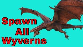 How To Spawn ALL Wyverns in ark xbox one and PS4