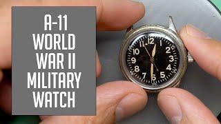 Elgin A-11 World War II Military Vintage Watch Restoration