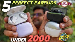 5 Best Earbuds Under 2000 in India 2024 (Perfect Earbuds)  Ranking Top 5 TWS Under 2000 