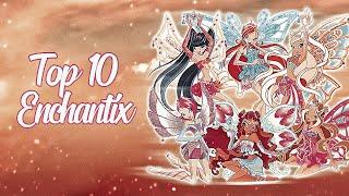 winx club - my top 10 enchantix versions (multilanguage)