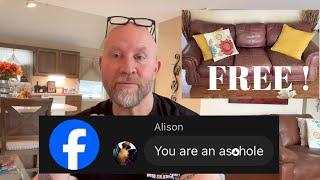 Im an As*hole....For giving away a FREE COUCH On FB Marketplace!