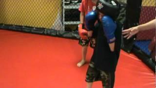 Dauntless MMA Delaware Kids Sparring In The Cage