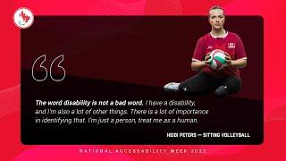 Heidi Peters on National AccessAbility Week | Canadian Paralympic Team | #CanadianParalympicTeam