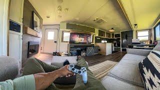 Modern Farmhouse Trailer Tiny Home Tour By Experienced Stealth Van Builder | Dualex