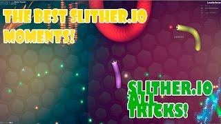 Slither.io/BEST MOMENTS! AND ALL SLITHER IO TRICKS! by goodlike