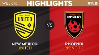 New Mexico United vs. Phoenix Rising FC - Game Highlights
