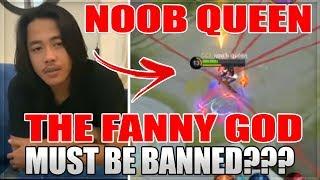 NOOB QUEEN MUST BE BANNED AFTER 80 KILL FANNY GAMEPLAY IN MOBILE LEGENDS | Ask VeLL