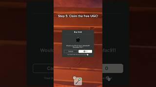 How To Get the Free UGC in PLS BUY ME! (Artafac911 Pal)