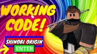 ALL Working Shinobi Origin/Story Codes-May 2020 (Roblox)