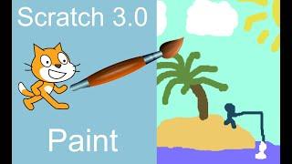 Scratch 3 - Beginner's Paint Program Tutorial (Scratch 2019)