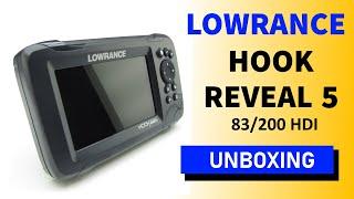 Lowrance HOOK REVEAL 5 - 83/200 HDI Unboxing HD